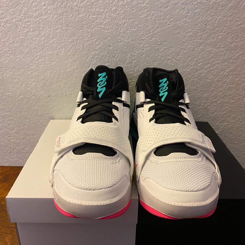 Jordan Zion 2 White Volt Dynamic Turquoise Basketball Shoes DO9161-107 BRAND NEW - Picture 3 of 5